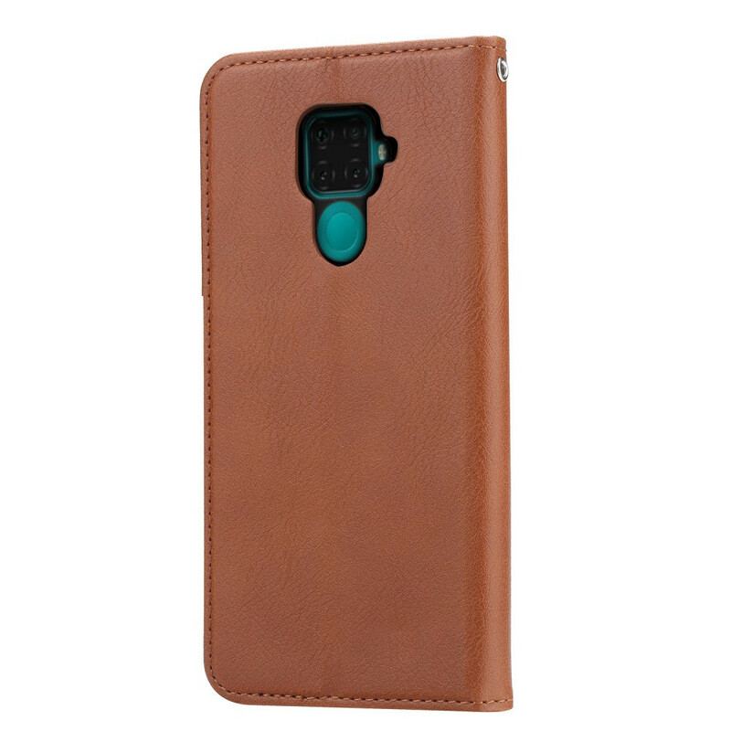 Cover Xiaomi Redmi Note 9 Flip Cover Kortholder I Imiteret Læder