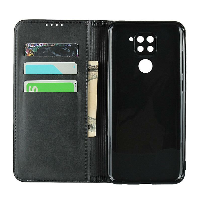 Cover Xiaomi Redmi Note 9 Flip Cover Premium Kunstlædersøm