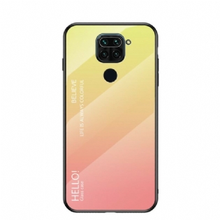 Cover Xiaomi Redmi Note 9 Hærdet Glas Hej