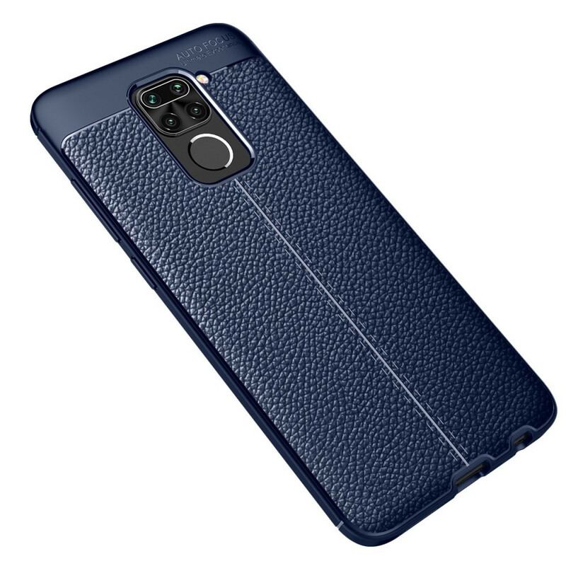 Cover Xiaomi Redmi Note 9 Lædereffekt Litchi Dobbelt Linje