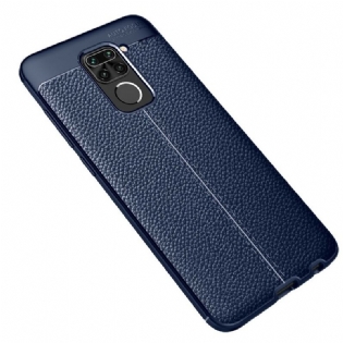 Cover Xiaomi Redmi Note 9 Lædereffekt Litchi Dobbelt Linje