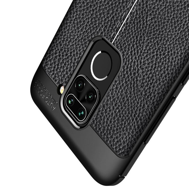 Cover Xiaomi Redmi Note 9 Lædereffekt Litchi Dobbelt Linje