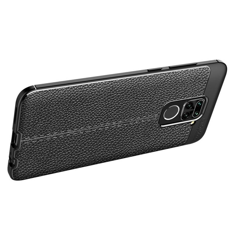 Cover Xiaomi Redmi Note 9 Lædereffekt Litchi Dobbelt Linje