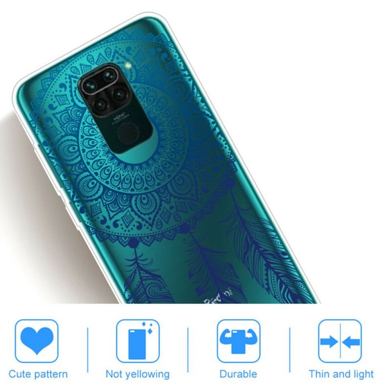 Cover Xiaomi Redmi Note 9 Mandala Med Enkelt Blomst