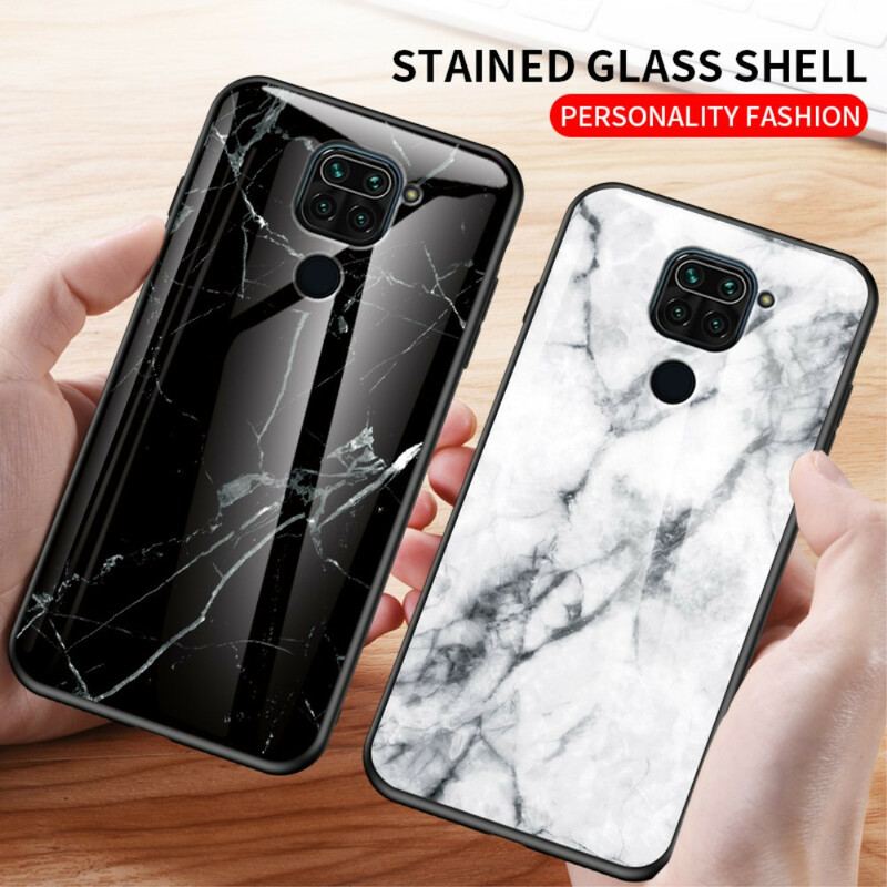 Cover Xiaomi Redmi Note 9 Premium Farver Hærdet Glas