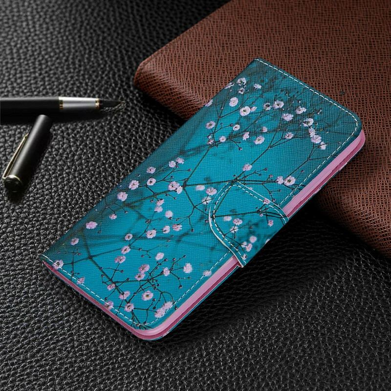 Flip Cover Xiaomi Redmi Note 9 Blomstrende Træ