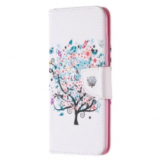 Flip Cover Xiaomi Redmi Note 9 Blomstret Træ