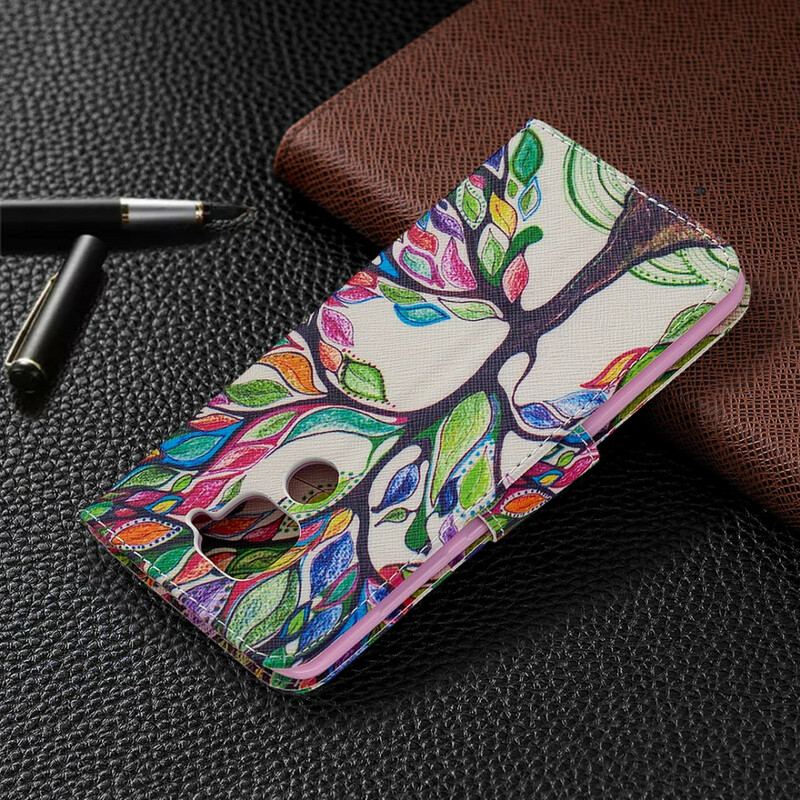 Flip Cover Xiaomi Redmi Note 9 Farverigt Træ