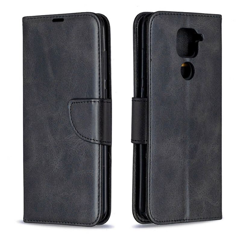 Flip Cover Xiaomi Redmi Note 9 Læder Cover Glat Flap Skrå