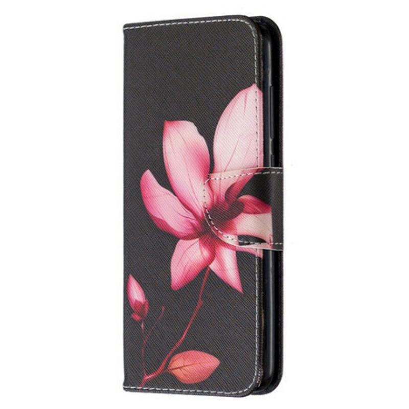 Flip Cover Xiaomi Redmi Note 9 Lyserød Blomst