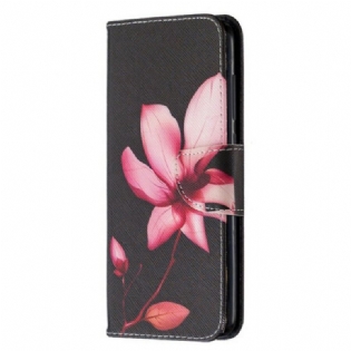 Flip Cover Xiaomi Redmi Note 9 Lyserød Blomst