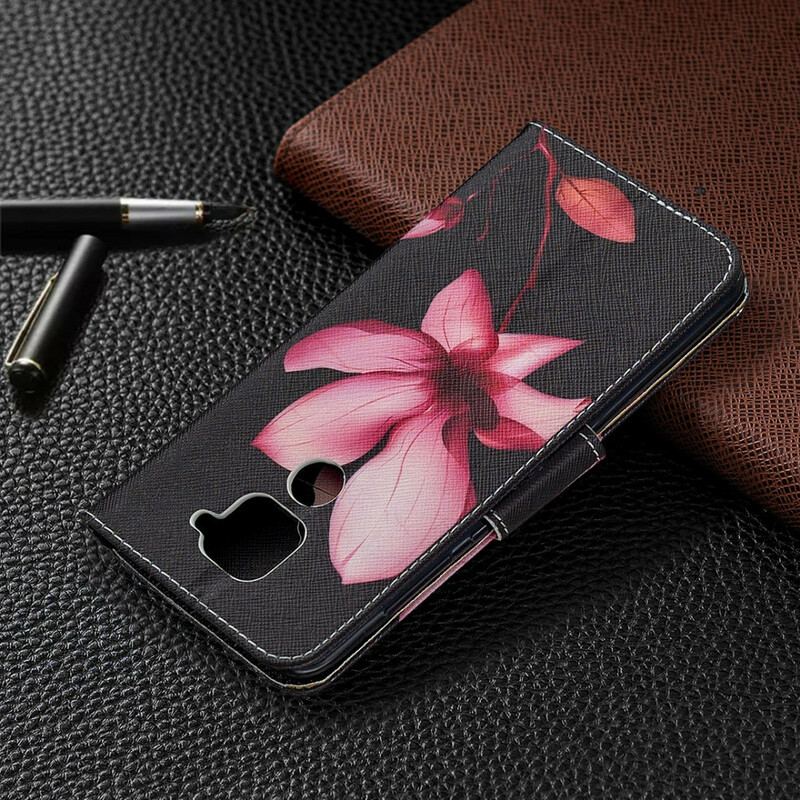 Flip Cover Xiaomi Redmi Note 9 Lyserød Blomst