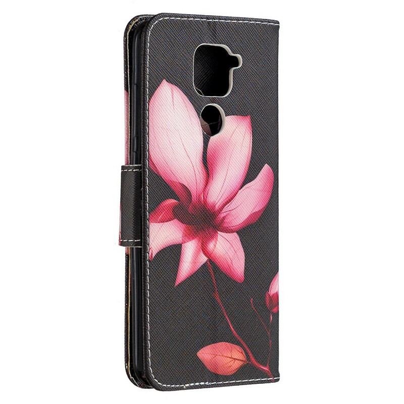 Flip Cover Xiaomi Redmi Note 9 Lyserød Blomst