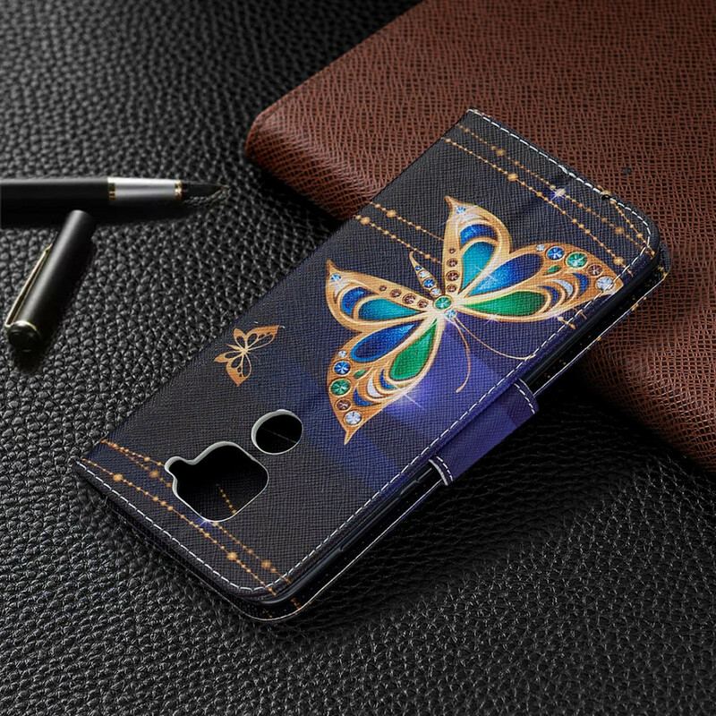 Flip Cover Xiaomi Redmi Note 9 Magisk Sommerfugl