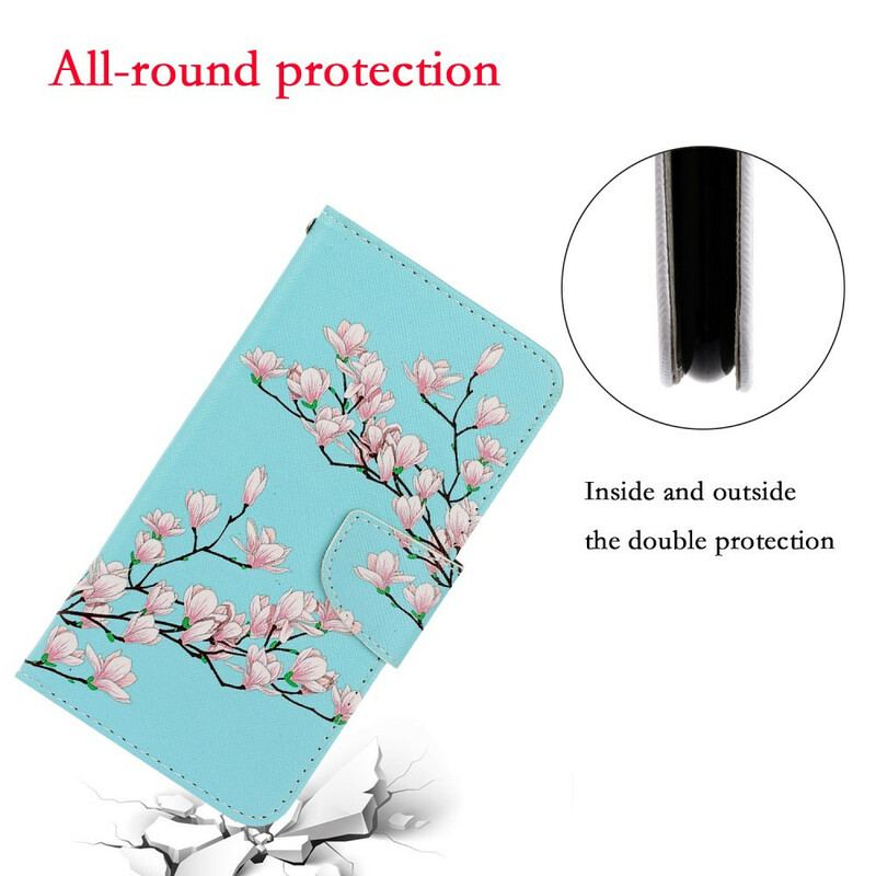 Flip Cover Xiaomi Redmi Note 9 Med Snor Strappy Busk