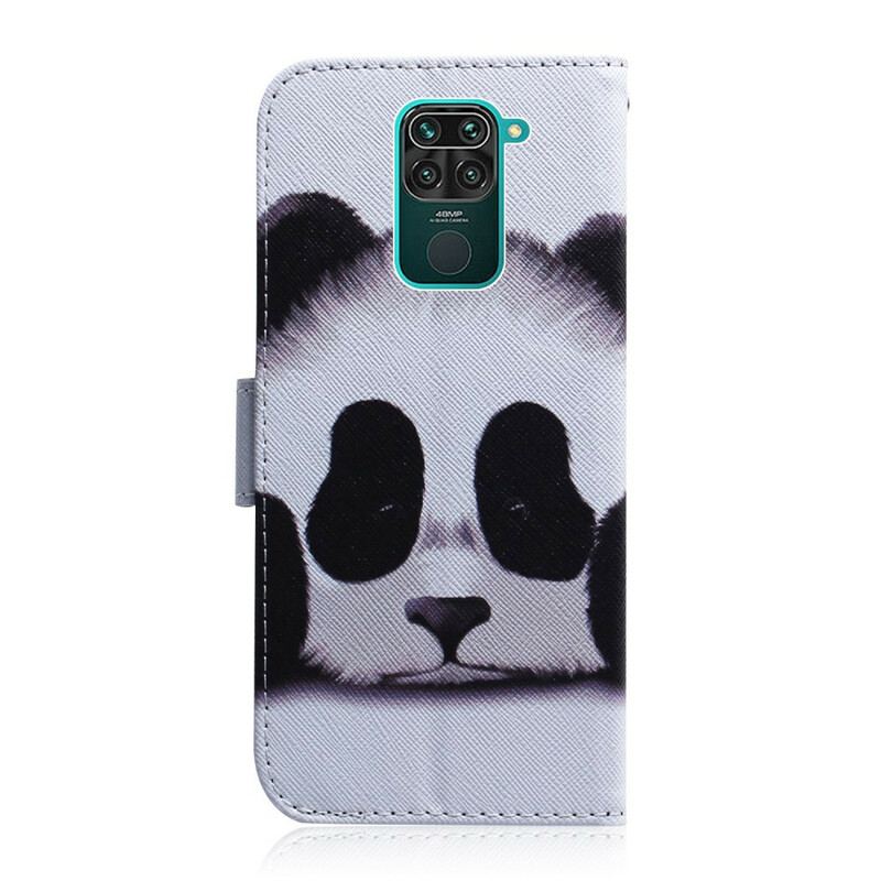 Flip Cover Xiaomi Redmi Note 9 Panda Ansigt