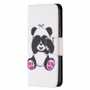 Flip Cover Xiaomi Redmi Note 9 Panda Sjov