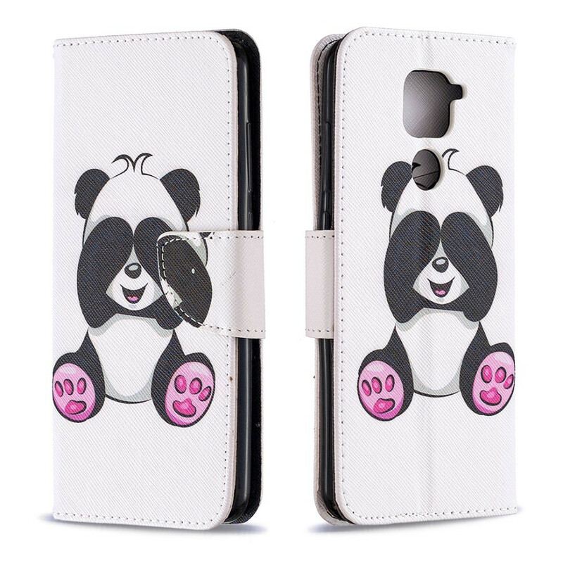 Flip Cover Xiaomi Redmi Note 9 Panda Sjov