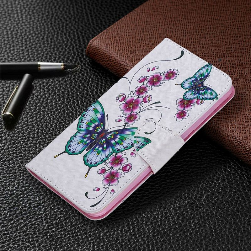 Flip Cover Xiaomi Redmi Note 9 Vidunderlige Sommerfugle