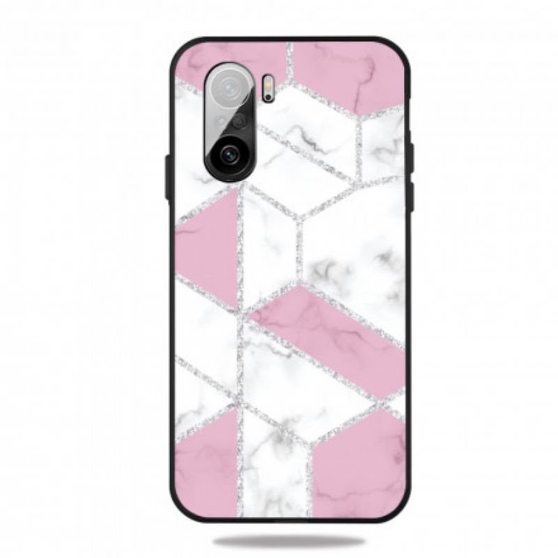 Cover Poco F3 Glitter Marmor