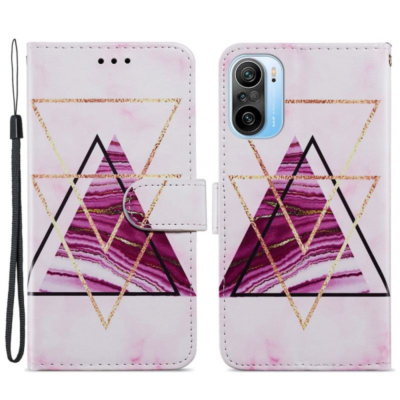 Flip Cover Poco F3 Intens Marmor