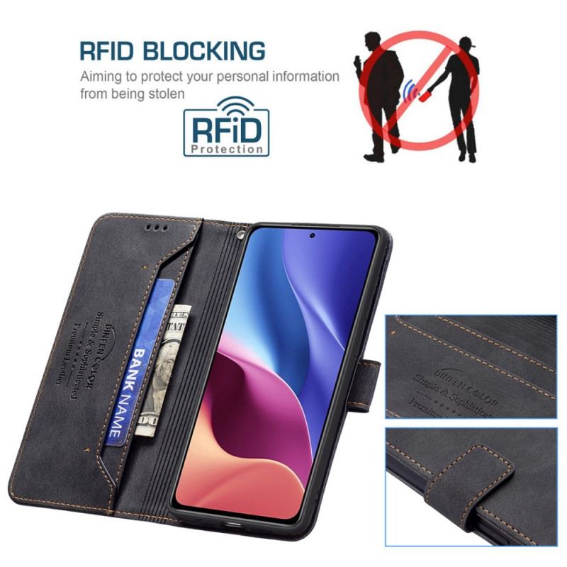 Flip Cover Poco F3 Rfid Binfen Farve