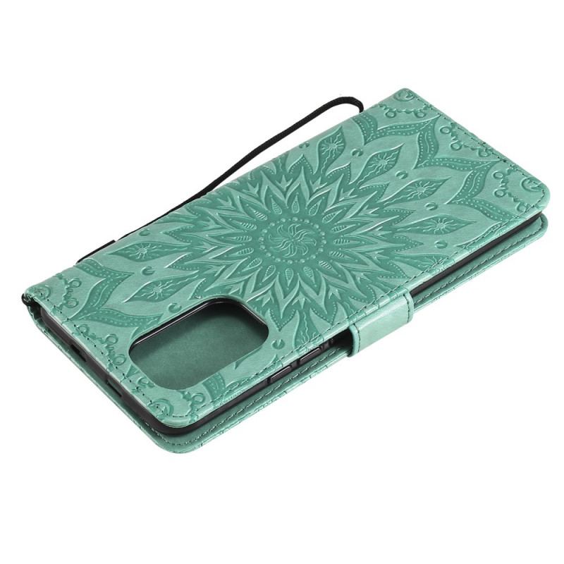 Flip Cover Poco F3 Solblomst