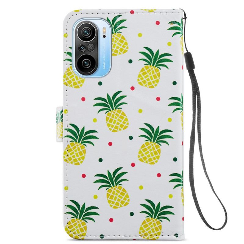 Læder Cover Poco F3 Flere Ananas