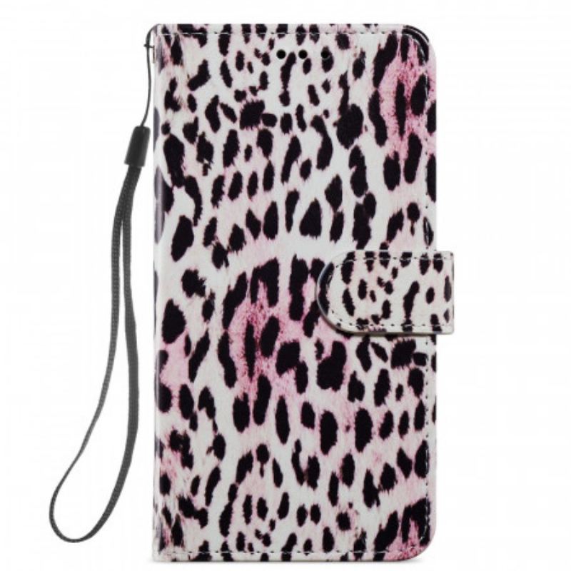 Læder Cover Poco F3 Leopard Print