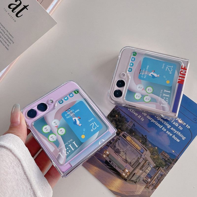 Cover Samsung Galaxy Z Flip 5 Gennemsigtig Destination