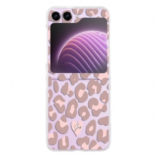 Cover Samsung Galaxy Z Flip 5 Gennemsigtige Fingeraftryk