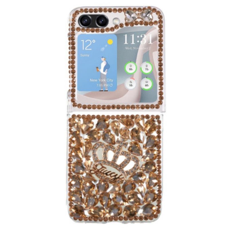 Cover Samsung Galaxy Z Flip 5 Telefon Etui Krone Charms