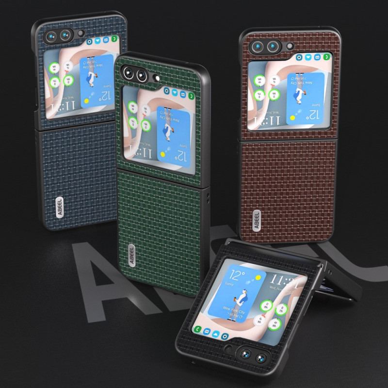 Cover Til Samsung Galaxy Z Flip 5 Ægte Abeel Læder