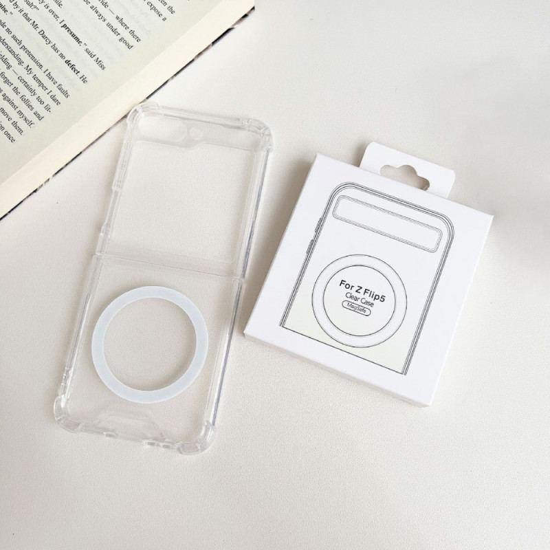 Cover Til Samsung Galaxy Z Flip 5 Transparent Magsafe Kompatibel