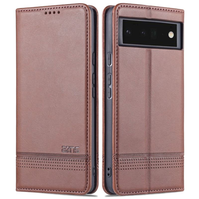 Cover Google Pixel 6 Pro Flip Cover Azns Læderstyling