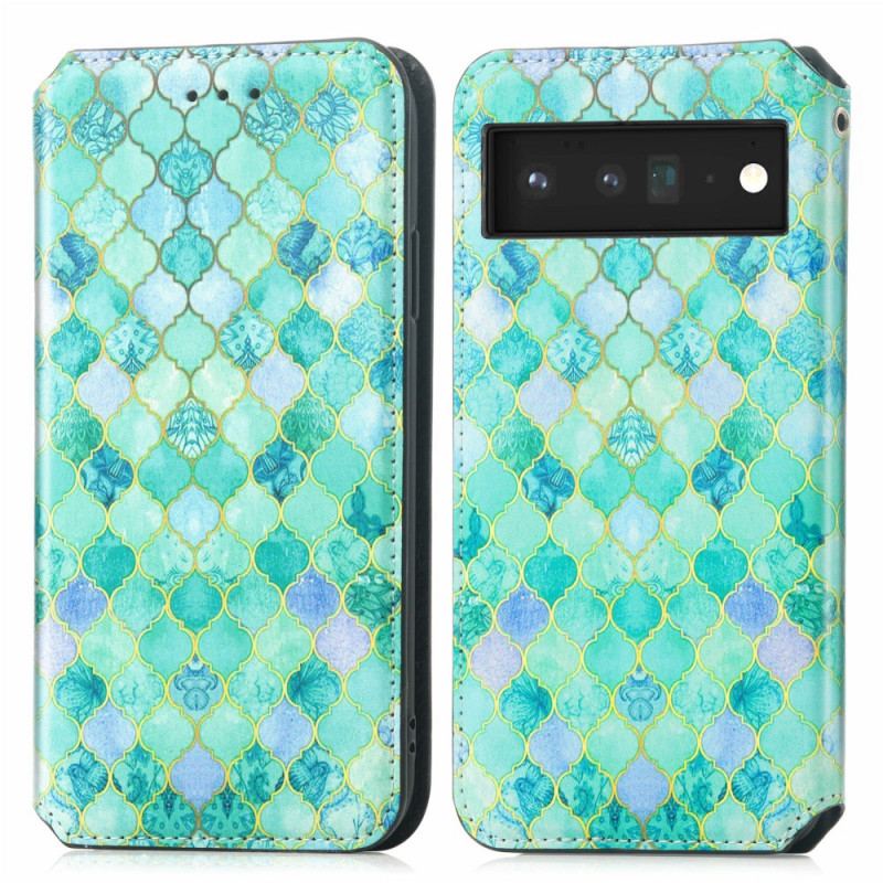 Cover Google Pixel 6 Pro Flip Cover Caseneo Rfid Design