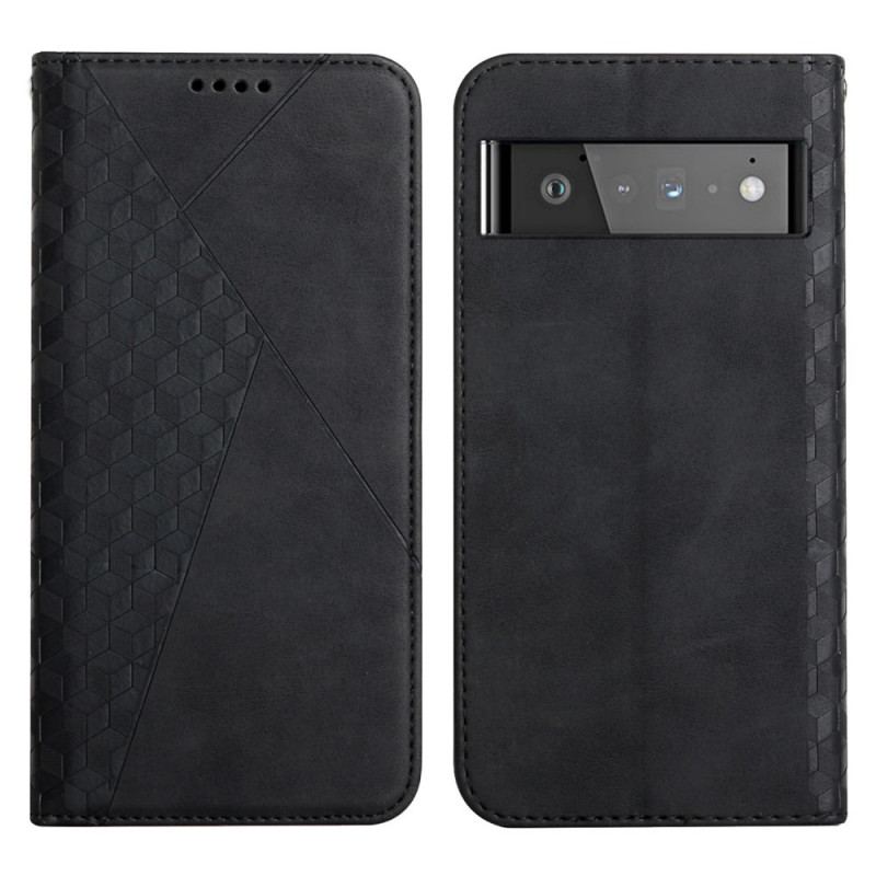 Cover Google Pixel 6 Pro Flip Cover Geo Lædereffekt