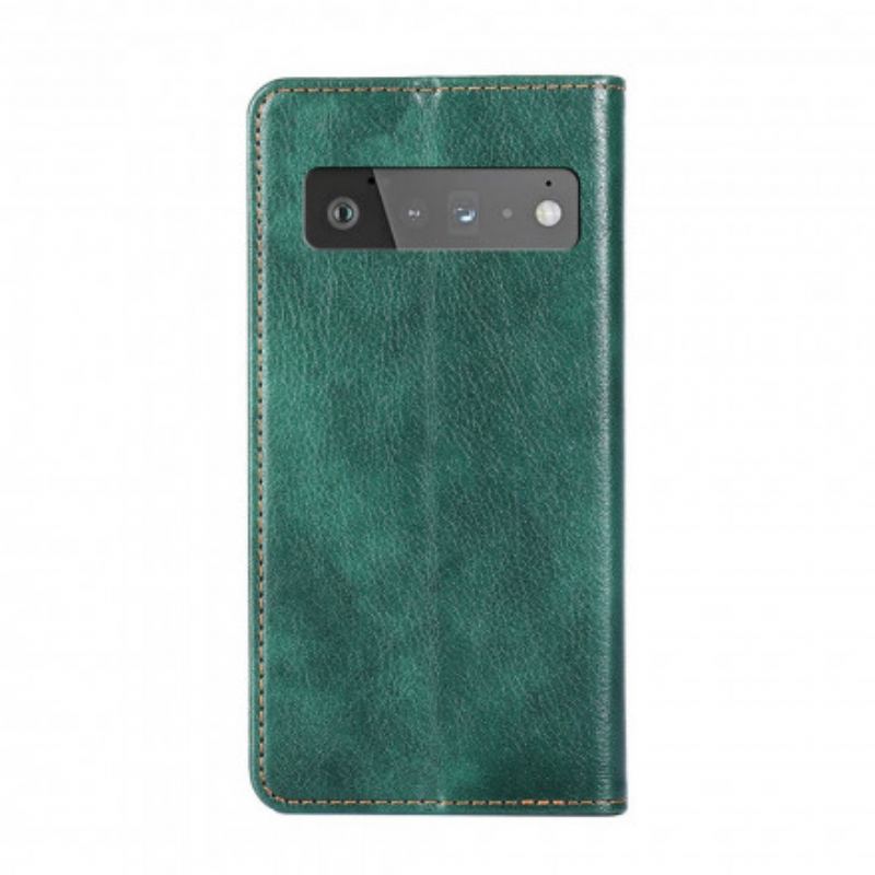 Cover Google Pixel 6 Pro Flip Cover Vintage Læder Stil