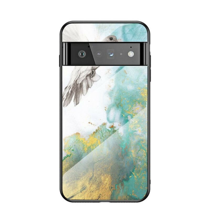 Cover Google Pixel 6 Pro Marmor Hærdet Glas