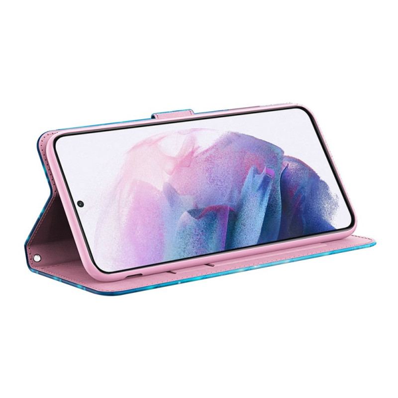 Flip Cover Google Pixel 6 Pro Akvarel Fugl