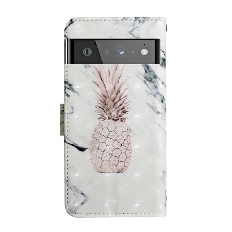 Flip Cover Google Pixel 6 Pro Let Plet Ananas