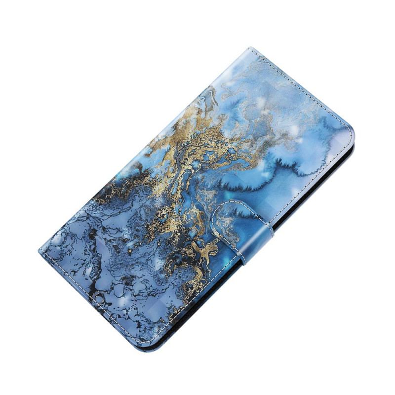 Flip Cover Google Pixel 6 Pro Light Spot Marble Design Med Nøglebånd