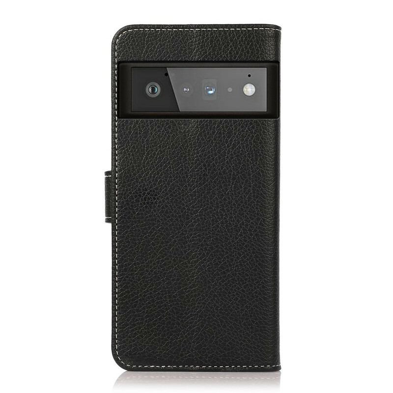 Flip Cover Google Pixel 6 Pro Litchi Tekstur