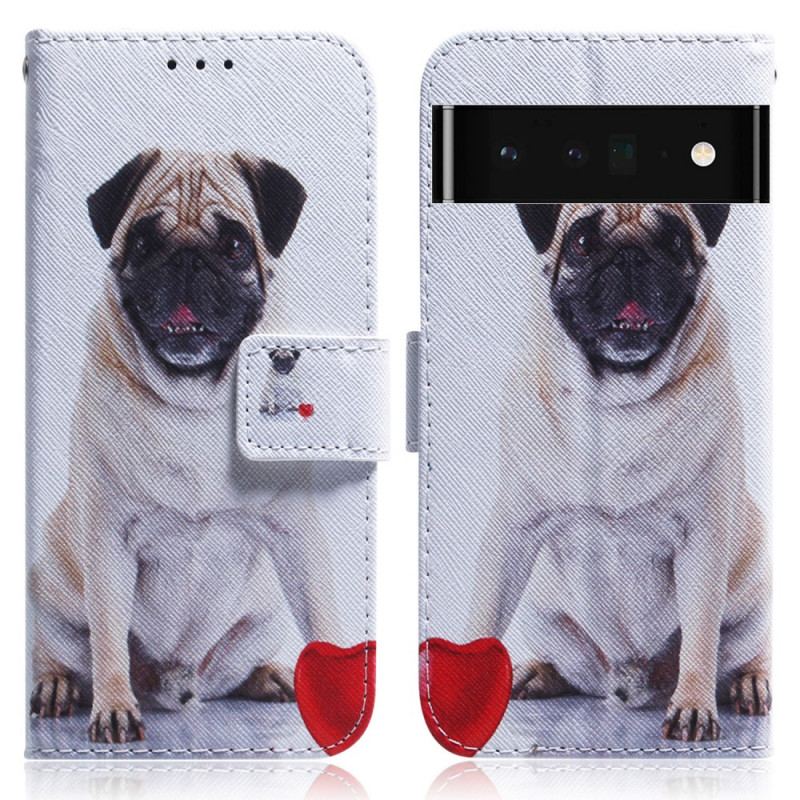 Flip Cover Google Pixel 6 Pro Mops Hund