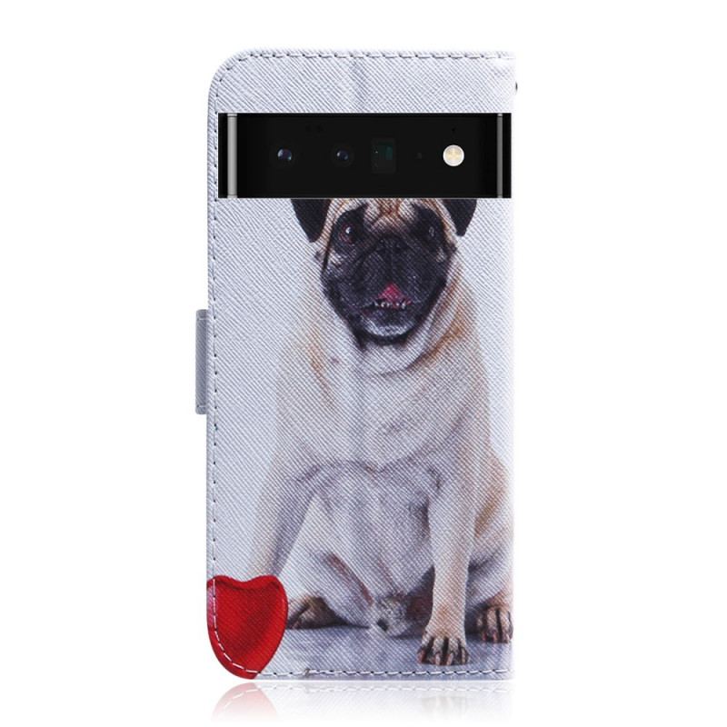 Flip Cover Google Pixel 6 Pro Mops Hund