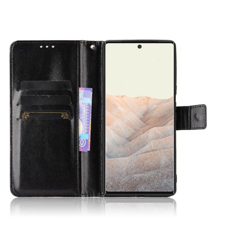 Flip Cover Google Pixel 6 Pro Prangende Kunstlæder