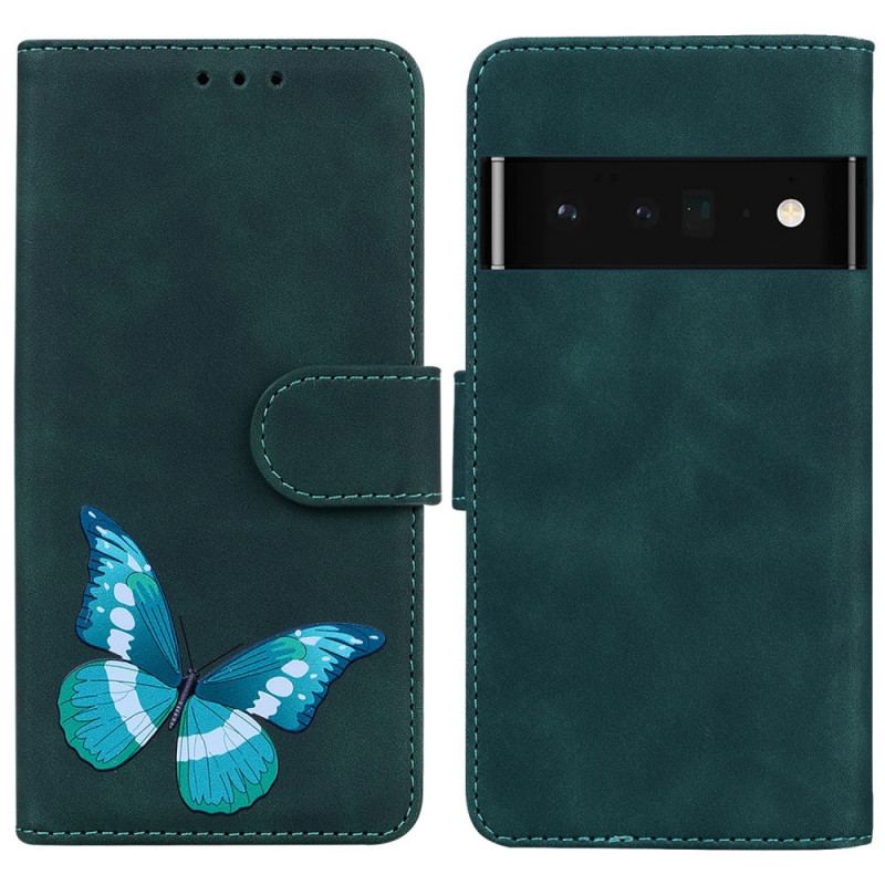 Flip Cover Google Pixel 6 Pro Skin-touch Butterfly