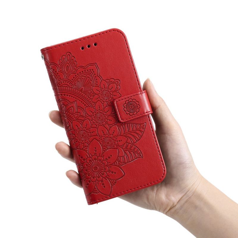 Læder Cover Google Pixel 6 Pro Blomster Mandala