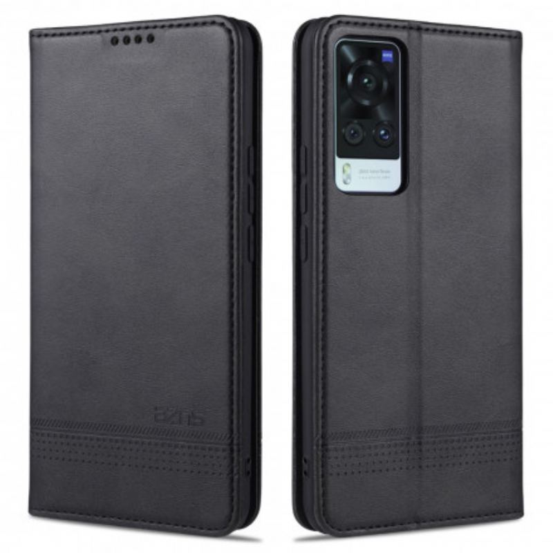 Cover Vivo X60 Flip Cover Azns Læderstyling