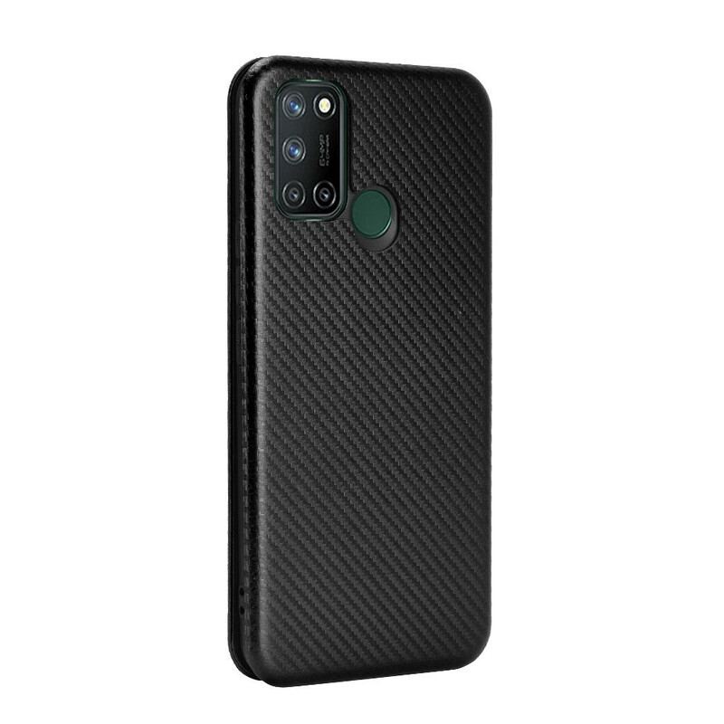 Cover Realme 7i Flip Cover Silikone Carbon